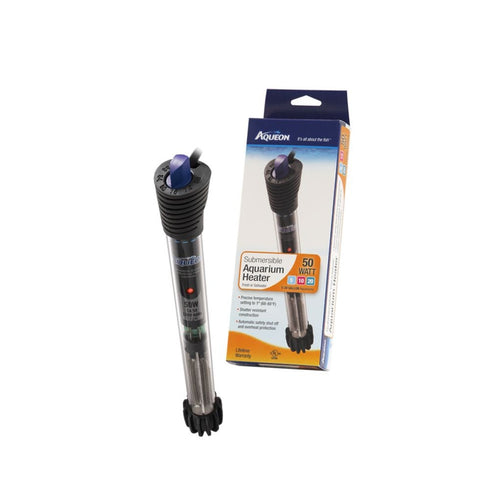 Aqueon Glass Adjustable Heaters 50W - Poudre Pet and Feed Supply